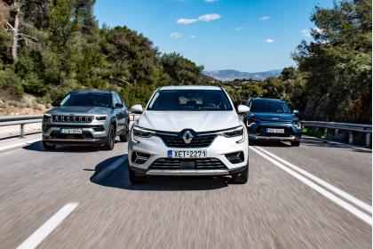Jeep Compass e-Hybrid vs KIA Niro Hybrid vs Renault Arkana E-Tech
